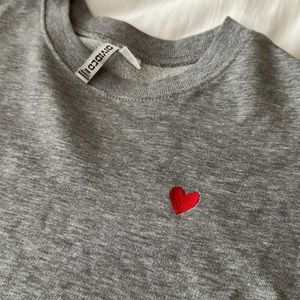 H&M Basic Heart Sweatshirt